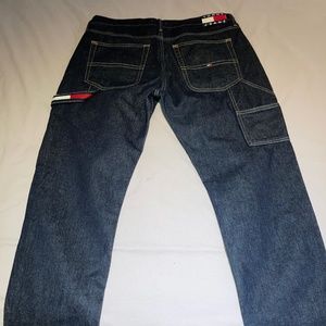 Tommy Jeans Retro slim fit dark blue carpenter jeans in Men’s 36W/32L